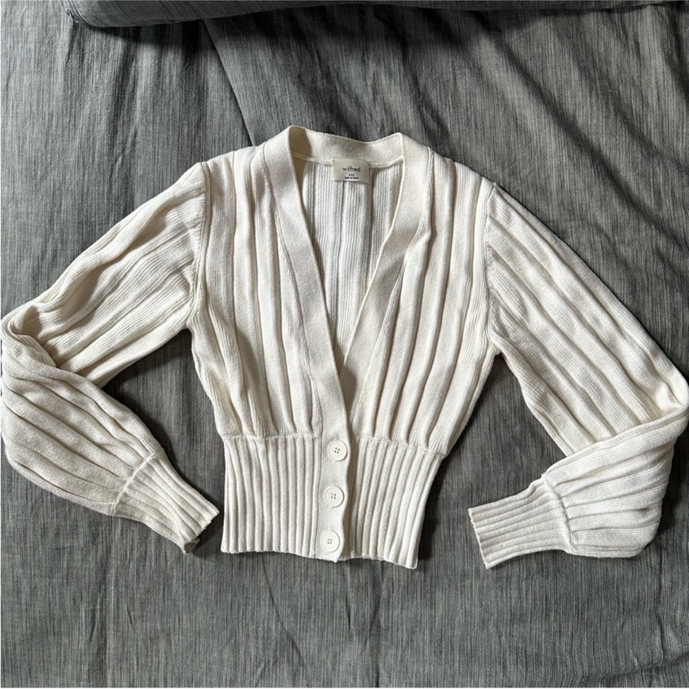 Wilfred plunge front cardigan